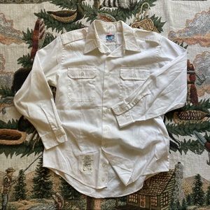 Vintage white button up